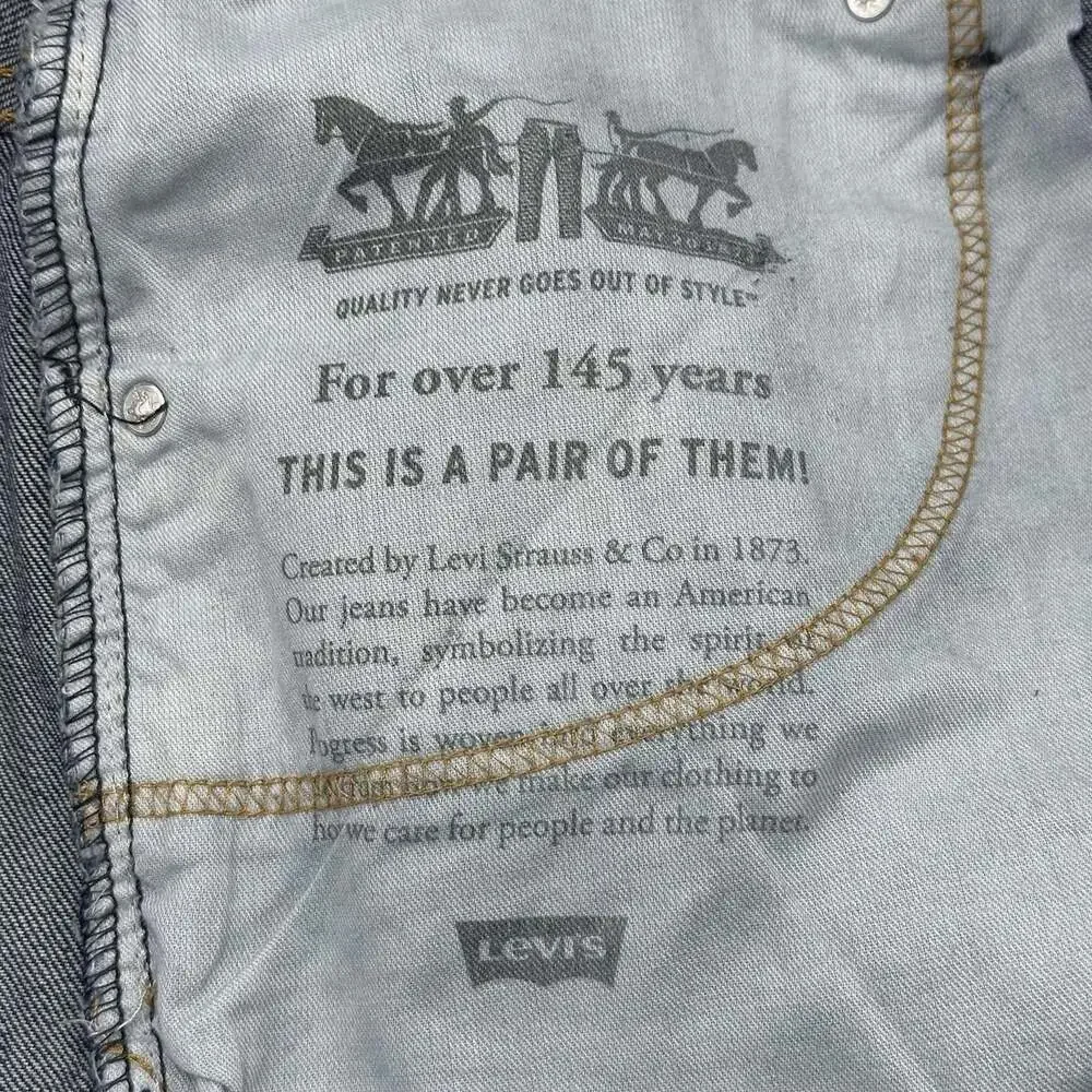 Levi's 505 Regular Fit Big & Tall Size 46x36 Straight Leg Medium Wash Jeans NWT